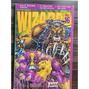 Comic Wizard Magazine Vintage December 1992 #16 Retro Graphics The Maxx Book